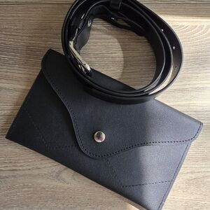 Belt Bag - Black Faux-Leather *Brand NEW*